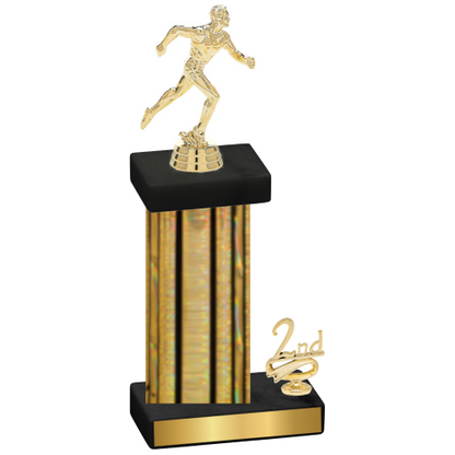 Accented Single Gold Glacier Second Place Running Trophy