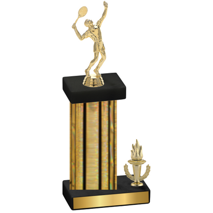 Accented Single Gold Glacier Victory Tennis Trophy