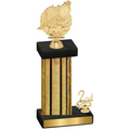 Accented Single Gold Glacier Second Place Swimming Trophy
