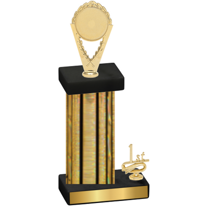 Accented Single Gold Glacier First Place Insert Trophy