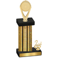 Accented Single Gold Glacier Second Place Insert Trophy