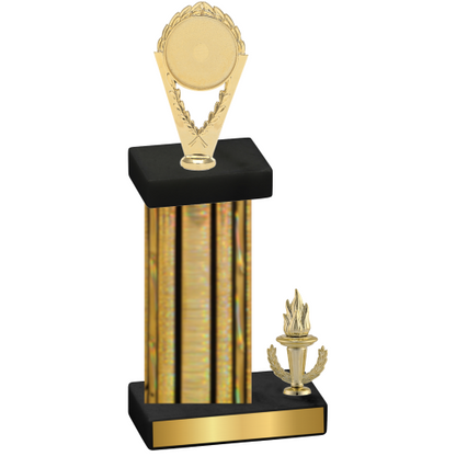 Accented Single Gold Glacier Victory Insert Trophy