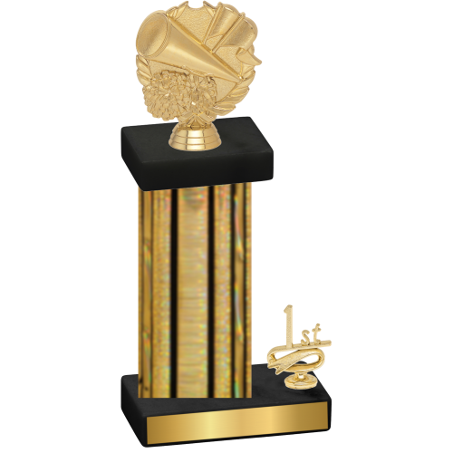 Accented Single Gold Glacier First Place Cheerleading Trophy