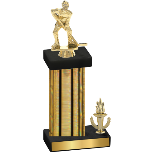 Accented Single Gold Glacier Victory Hockey Trophy