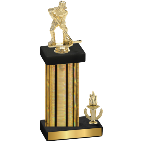 Accented Single Gold Glacier Victory Hockey Trophy