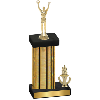 Accented Single Gold Glacier Victory Victory Trophy