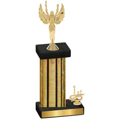 Accented Single Gold Glacier First Place Victory Trophy