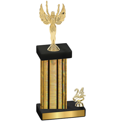 Accented Single Gold Glacier Year Victory Trophy