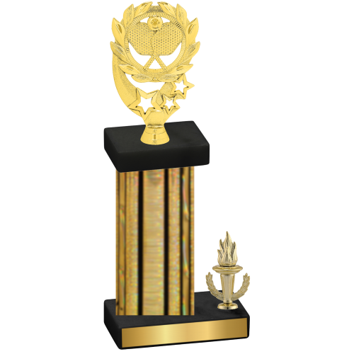 Accented Single Gold Glacier Victory Pickleball Trophy