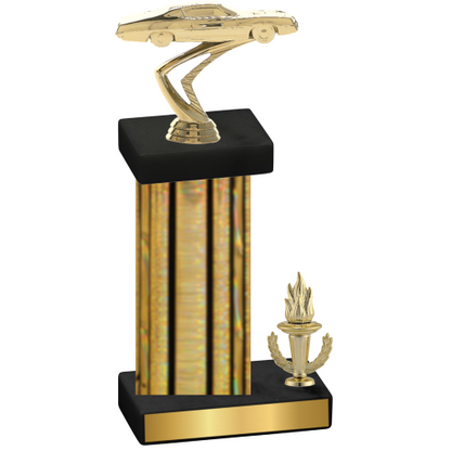 Accented Single Gold Glacier Victory Cars Trophy