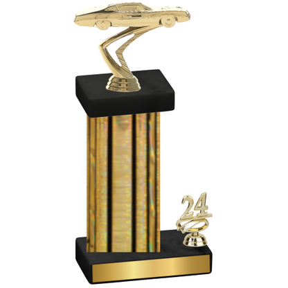 Accented Single Gold Glacier Year Cars Trophy