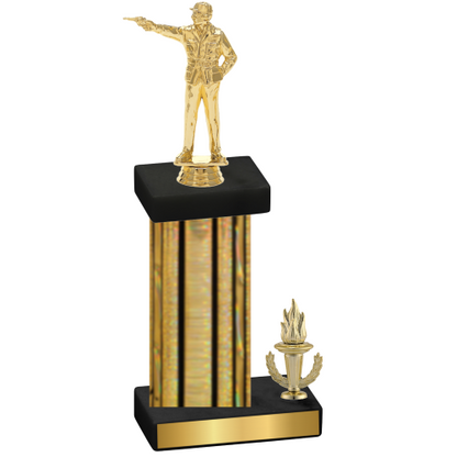 Accented Single Gold Glacier Victory Shooter Trophy