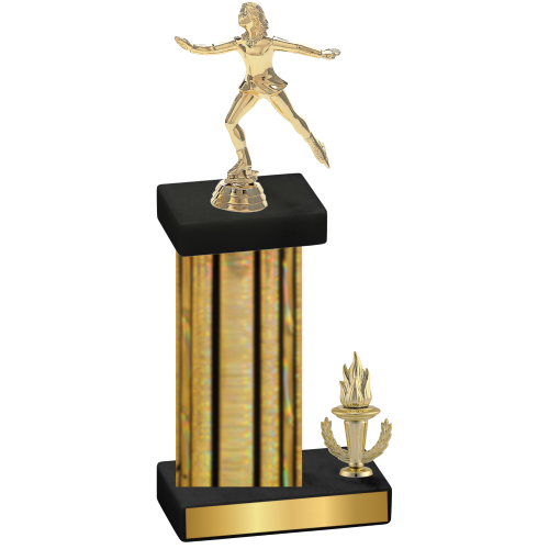 Accented Single Gold Glacier Victory Skater Trophy