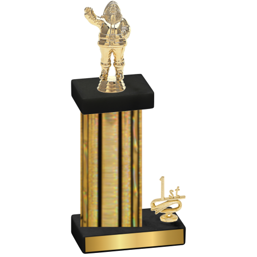 Accented Single Gold Glacier First Place Holiday Trophy