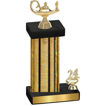 Accented Single Gold Glacier Year Academics Trophy