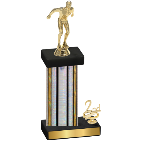 Accented Single Silver Glacier Second Place Swimming Trophy