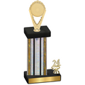 Accented Single Silver Glacier Year Insert Trophy