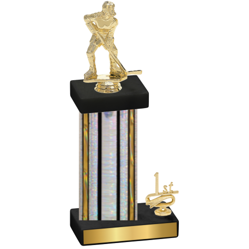 Accented Single Silver Glacier First Place Hockey Trophy