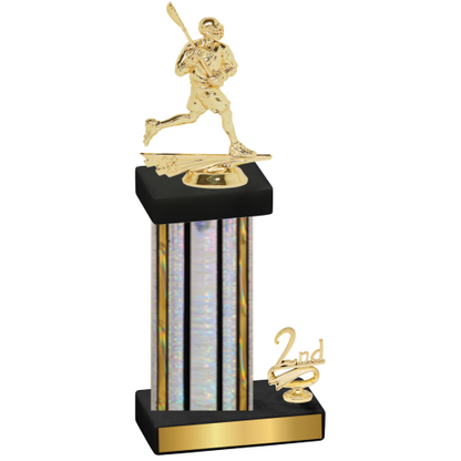 Accented Single Silver Glacier Second Place Lacrosse Trophy
