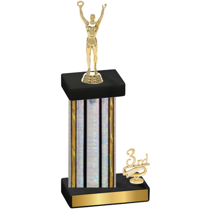 Accented Single Silver Glacier Third Place Victory Trophy