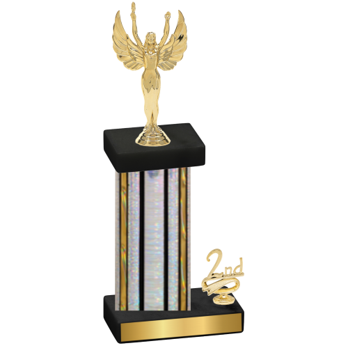 Accented Single Silver Glacier Second Place Victory Trophy