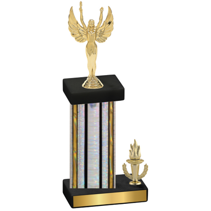 Accented Single Silver Glacier Victory Victory Trophy