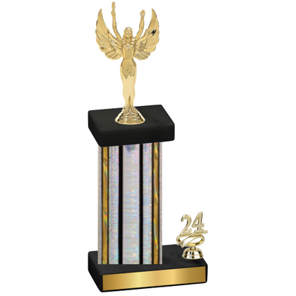 Accented Single Silver Glacier Year Victory Trophy