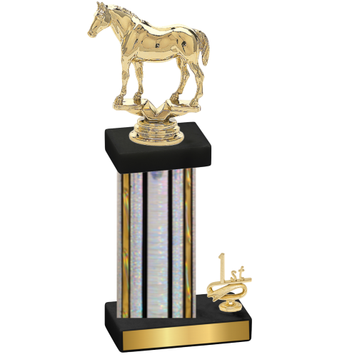 Accented Single Silver Glacier First Place Horses Trophy