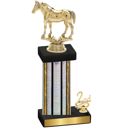 Accented Single Silver Glacier Second Place Horses Trophy