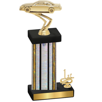 Accented Single Silver Glacier First Place Cars Trophy