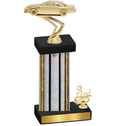 Accented Single Silver Glacier Third Place Cars Trophy