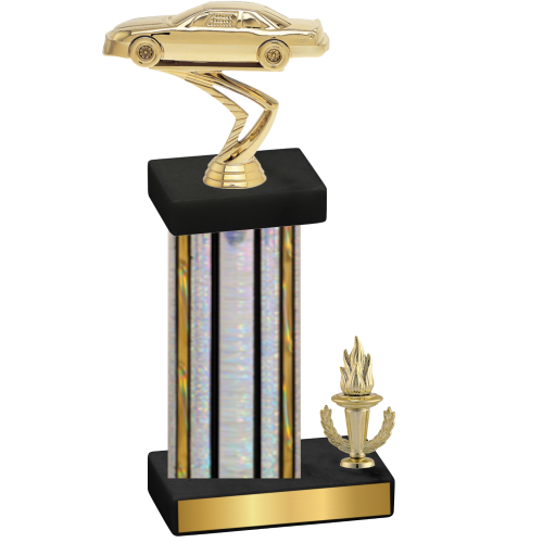 Accented Single Silver Glacier Victory Cars Trophy