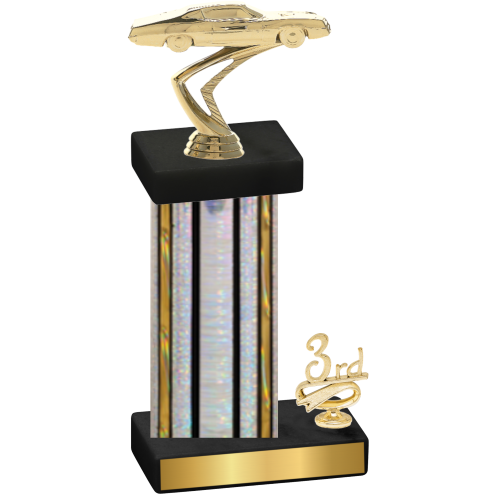 Accented Single Silver Glacier Third Place Cars Trophy