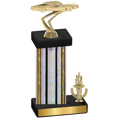 Accented Single Silver Glacier Victory Cars Trophy