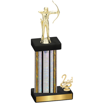 Accented Single Silver Glacier Second Place Archery Trophy