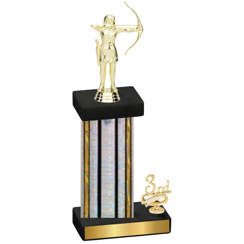 Accented Single Silver Glacier Third Place Archery Trophy
