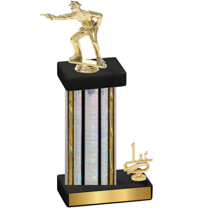 Accented Single Silver Glacier First Place Shooter Trophy