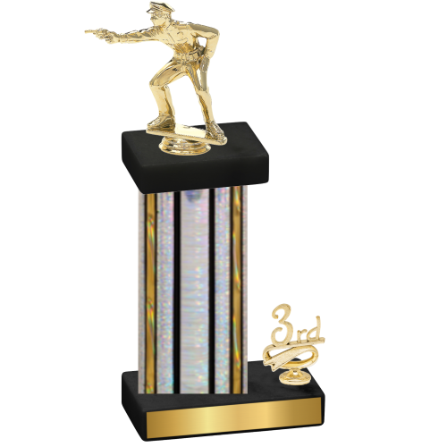 Accented Single Silver Glacier Third Place Shooter Trophy