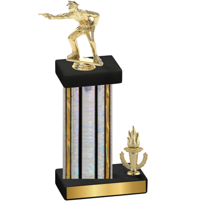 Accented Single Silver Glacier Victory Shooter Trophy