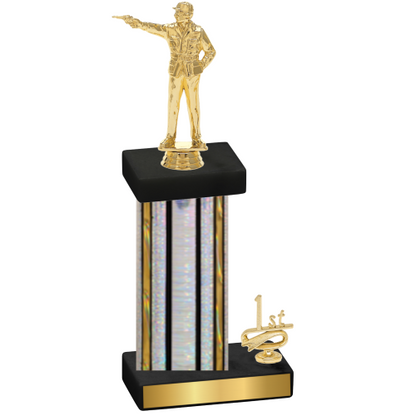 Accented Single Silver Glacier First Place Shooter Trophy