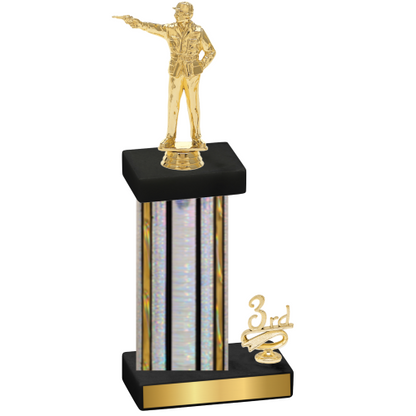 Accented Single Silver Glacier Third Place Shooter Trophy
