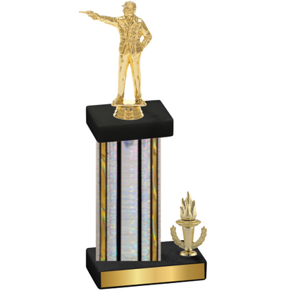 Accented Single Silver Glacier Victory Shooter Trophy