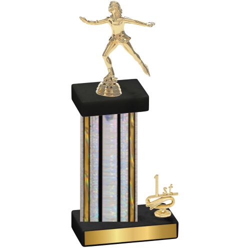 Accented Single Silver Glacier First Place Skater Trophy