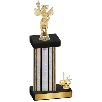 Accented Single Silver Glacier First Place Academics Trophy