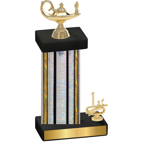 Accented Single Silver Glacier First Place Academics Trophy