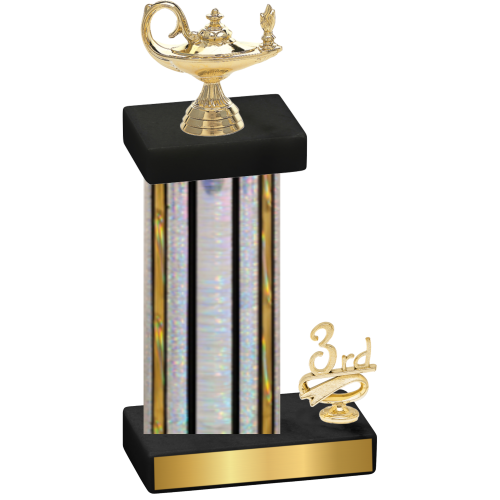Accented Single Silver Glacier Third Place Academics Trophy
