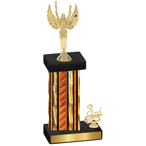 Accented Single Orange Glacier Third Place Victory Trophy