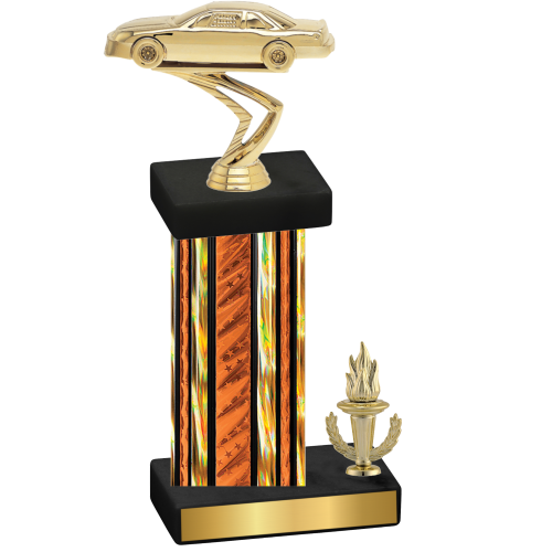 Accented Single Orange Glacier Victory Cars Trophy