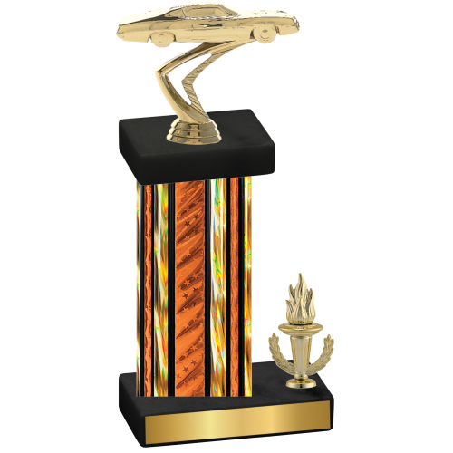 Accented Single Orange Glacier Victory Cars Trophy