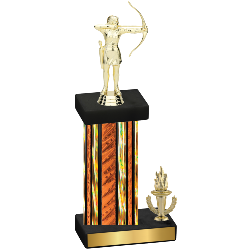 Accented Single Orange Glacier Victory Archery Trophy